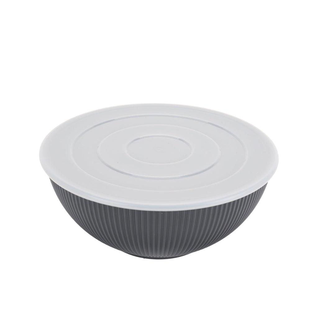 - Black 4-Piece Eco-Friendly Recycled Plastic Serve Bowl Set